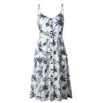 Womens Holiday Off Shoulder Floral Sundress Summer Beach Party Dress - Toplen