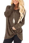 Womens Autumn Long Sleeve Casual Loose Tops - Toplen