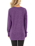 Womens Autumn Long Sleeve Casual Loose Tops - Toplen