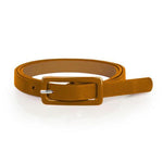 Fashion Women Lady Thin Skinny Waistband Belt Leather Narrow 1.2cm Wide - Toplen