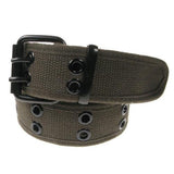 Mens Plain Eyelet Webbing Canvas Belt Will Fit up to 44 - Toplen