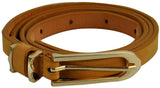 Fashion Women Lady Thin Skinny Waistband Belt Leather Narrow 1.2cm Wide - Toplen