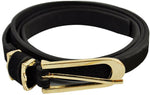 Fashion Women Lady Thin Skinny Waistband Belt Leather Narrow 1.2cm Wide - Toplen