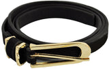 Fashion Women Lady Thin Skinny Waistband Belt Leather Narrow 1.2cm Wide - Toplen