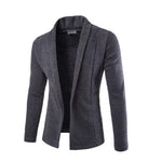 Mens Soft Cotton V Neck Cardigan Jumper Casual Sweater - Toplen