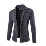 Mens Soft Cotton V Neck Cardigan Jumper Casual Sweater - Toplen
