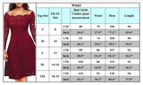 Ladies Lace Swing Skater Party Evening Retro Dress - Toplen