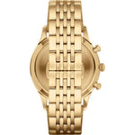 Emporio Armani AR1893 Black Dial Gold Strap Watch - Toplen