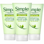 3 x 150ml Simple Kind to Skin Refreshing Soap