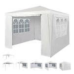 Gazebo 3x3m with Side Panels Waterproof Party Event Tent Marquee Steel Frame