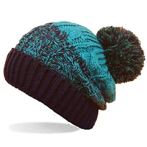 Unisex Mens Womens Winter Pom Beanie Hats - Toplen