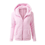 Womens Ladies Hoodie Fleece Sweatshirt Hooded Coat Zip Jacket - Toplen