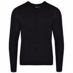 Mens Jumper V Neck Sweatshirt Knitwear Sweater Jumper - Toplen