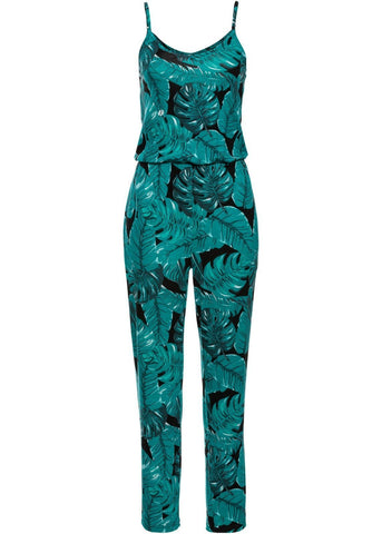 Women Sleeveless Floral Playsuit Summer Romper Long Jumpsuit Trousers - Toplen