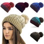 Unisex Mens Womens Winter Pom Beanie Hats - Toplen