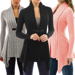Women Long Knitted Sweater Tops Cardigan Overcoat Coat - Toplen