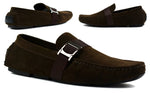 Men's Buckle Strap Loafer Brown