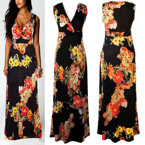 Women's Casual Holiday Boho Dress Ladies Evening Party Maxi - Toplen
