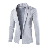 Mens Soft Cotton V Neck Cardigan Jumper Casual Sweater - Toplen