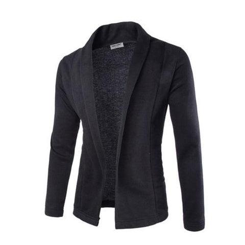 Mens Soft Cotton V Neck Cardigan Jumper Casual Sweater - Toplen