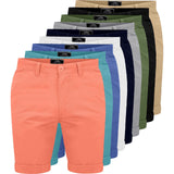 Mens Chino Casual Cotton Summer Shorts - Toplen