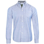 Mens Long Sleeved Oxford Shirt Button Down Collar - Toplen