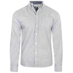 Mens Long Sleeved Oxford Shirt Button Down Collar - Toplen