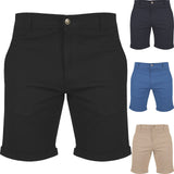 Mens Slim Fit Chino Shorts Stretch Cotton Casual Summer - Toplen