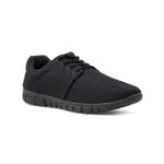 Mens Mesh Lightweight Trainer Black - Toplen