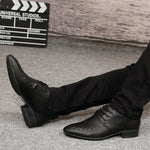 Men Formal Business Office Wedding Pointed Designers Lace Up Shoes - Toplen