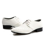 Men Formal Business Office Wedding Pointed Designers Lace Up Shoes - Toplen