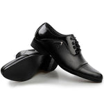 Men Casual Office Business Autumn Pattern Leather Shoes - Toplen