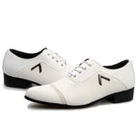 Men Casual Office Business Autumn Pattern Leather Shoes - Toplen