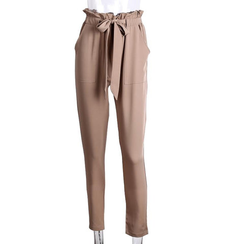 Women Simplee high waist harem casual pants trousers - Toplen