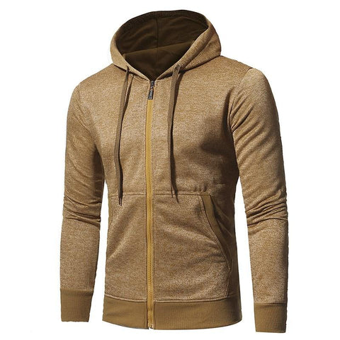 Men's Casual Slim Fit Hooded Sweatshirt Hoodies - Wishmid