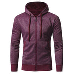 Men's Casual Slim Fit Hooded Sweatshirt Hoodies - Wishmid