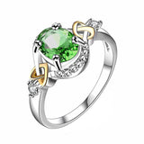 Alloy Engagement Ring with Crystal - Toplen