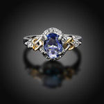 Alloy Engagement Ring with Crystal - Toplen