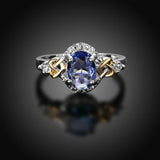 Alloy Engagement Ring with Crystal - Toplen