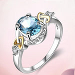 Alloy Engagement Ring with Crystal - Toplen