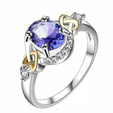 Alloy Engagement Ring with Crystal - Toplen