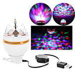 Mini RGB 3W LED MP3 DJ Club Pub Disco Party Light Auto Rotating - Toplen