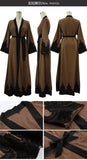 Women Long Abaya Robe With Belt Dress - Toplen
