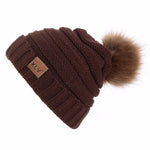 Men Women Baggy Warm Crochet Winter Wool Beanie Hat - Toplen