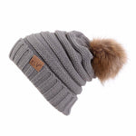 Men Women Baggy Warm Crochet Winter Wool Beanie Hat - Toplen