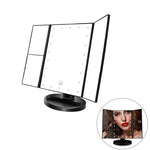 Makeup Mirror Trifold 21 LED Lighted with Touch Screen USB Charging - Toplen