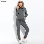 Women Thicken Sweatshirt Hoodies Tracksuits - Toplen