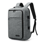 Unisex 15.6 Laptop Backpack Convertible Briefcase 2-in-1 Business Travel Luggage Carrier - Toplen