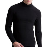 Mens Autumn Winter Turtle Neck Tops - Toplen