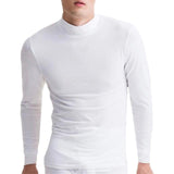 Mens Autumn Winter Turtle Neck Tops - Toplen